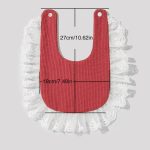 Surakey Baby Muslin Bandana Drool Lace Bibs Adjustable Bibs, Teething and Drooling Bibs Saliva Towel Clean Bibs for Newborn - Gray - Image 4